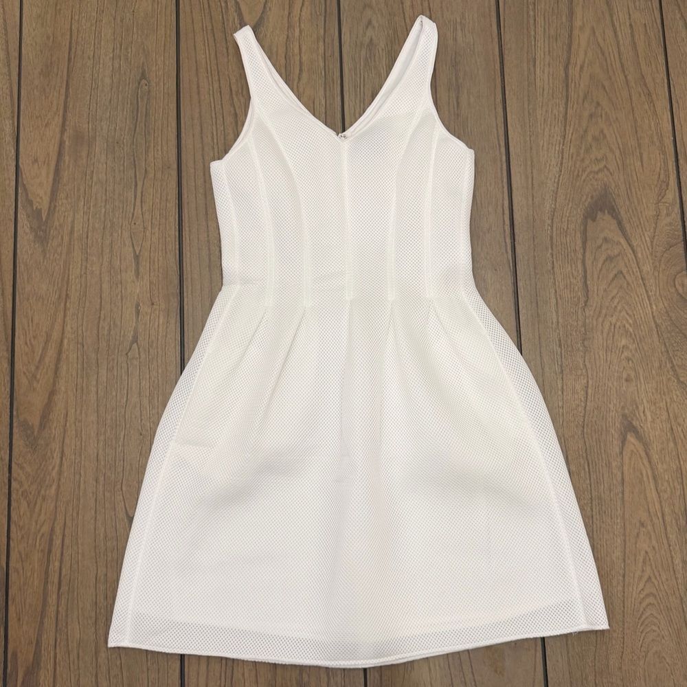 W by Worth White V-Neck Mini Dress